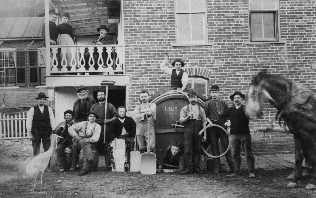 Brewery workers in the late 1800s