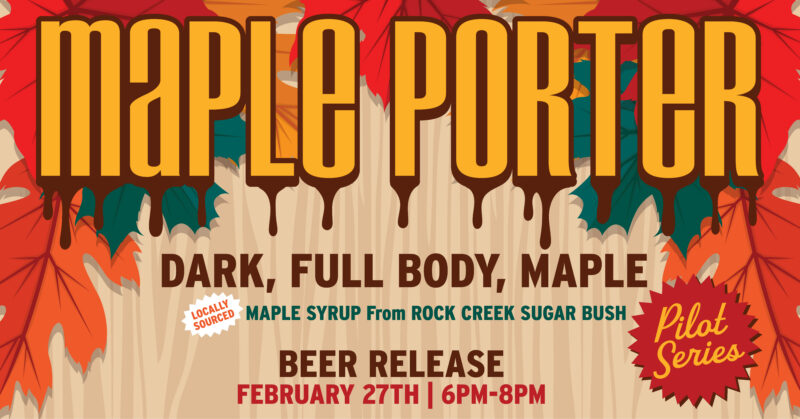 Beer Release and Brewer’s Chat: Maple Porter