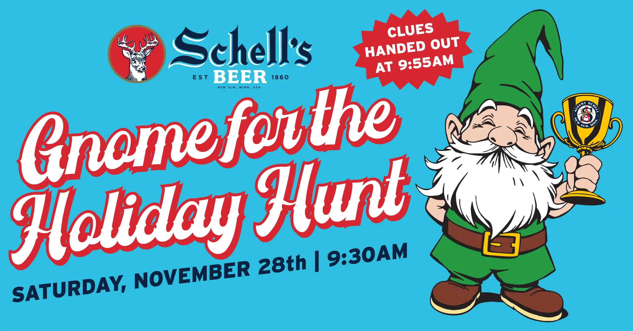 "Gnome for the Holiday Hunt: Saturday, November 28th, 9:30am"